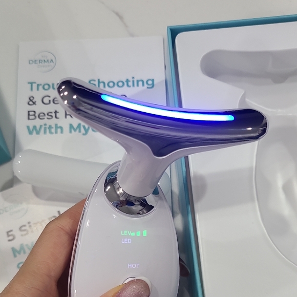 My Derma Dream Myoglow Neck Face Lifting Lymphatic Drainage Tool Anti Age Glow - Picture 6 of 8